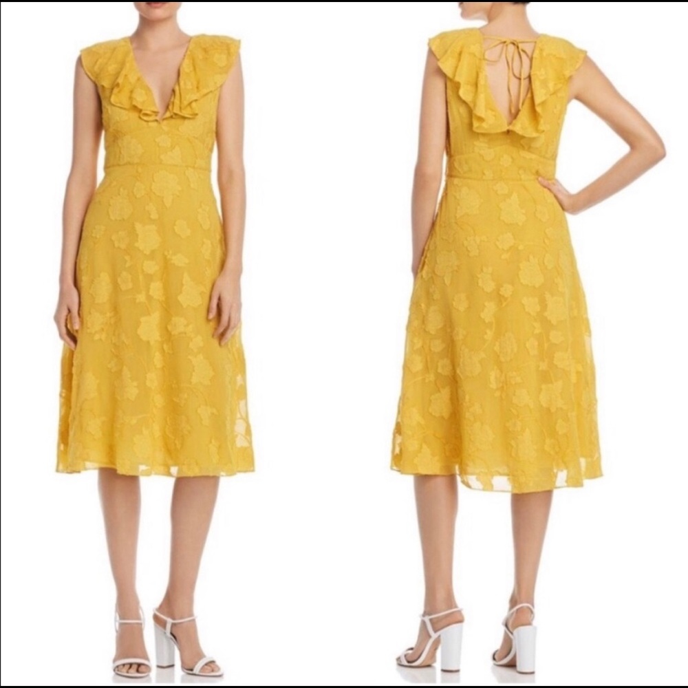COPY - Joie Adella Floral Ruffled Midi Dress, Size 4